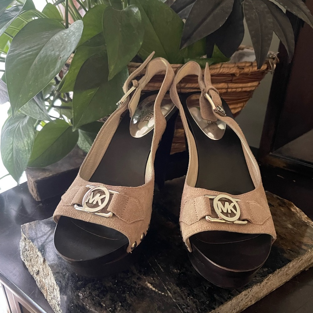 Michael Kors T Strap Heeled Sandal